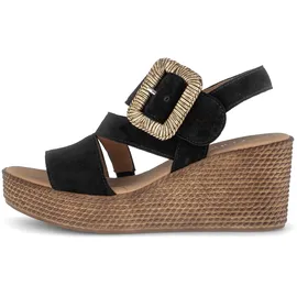 Gabor Keilsandalette Damen Schwarz 40