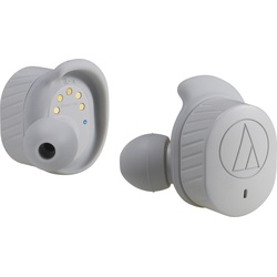 Audio-Technica In Ear Kopfhörer ATH SPORT7TW (3.50 h, Kabellos), Kopfhörer, Grau