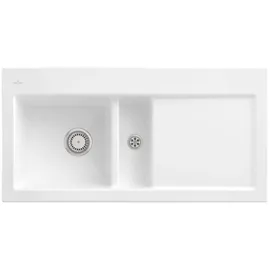 Villeroy & Boch Subway 60 links weiß alpin + Handbetätigung + Lochbohrungen
