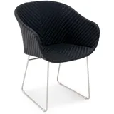 Garland Polyrattan Gartenstuhl Monza Schwarz