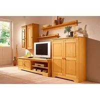 OTTO home Wohnwand, (Set, 4-St), Set aus: 2 Hängeschränken, Lowboard und Kommode beige