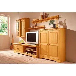 OTTO home Wohnwand, (Set, 4-St), Set aus: 2 Hängeschränken, Lowboard und Kommode beige