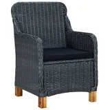 vidaXL Gartenstuhl 65,6 x 88,2 x 38,8 cm dunkelgrau 2 St.