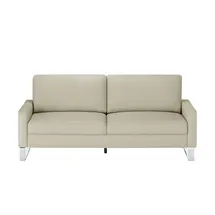 Max Schelling Ledersofa 2-Sitzer Creme