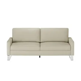Max Schelling Ledersofa 2-Sitzer Creme