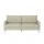 Max Schelling Ledersofa 2-Sitzer Creme