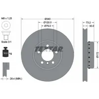 Textar Bremsscheibe PRO+