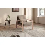 sit&more Sessel »Kolding«, Armlehnen aus Buchenholz in natur, verschiedene Bezüge und Farben beige