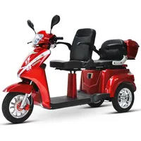 Efun ECO ENGEL 503 Rot, 25 km/h mit 20 Ah Zweisitzer Elektroroller Seniorenmobil, / Rot