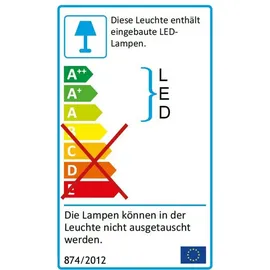 Cepewa LED Leuchte auf Betonsockel batteriebetrieben Spruch Glühbirne Lichterkette Lampe Designleuchte