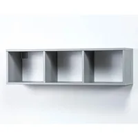 Hagge home Wandregal, Grau, Holz, 88x24x25 cm, Wohnzimmer, Regale,