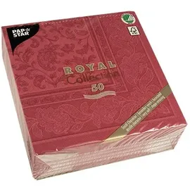 Papstar Servietten bordeaux 3-lagig 40,0 x 40,0 cm,