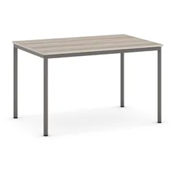 Esstisch, 1200 x 800 mm, Tischgestell dunkelgrau, Eiche natur
