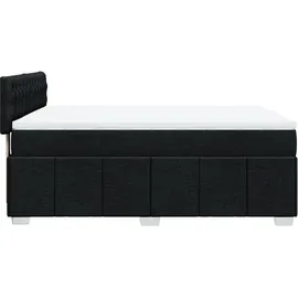 vidaXL Boxspringbett 160 x 200 cm Schwarz