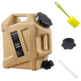 Orrdiffi Wasserkanister 12L mit Hahn, HDPE Khaki für Camping
