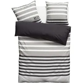 OTTO home Majoran Linon anthrazit 135 x 200 cm + 80 x 80 cm