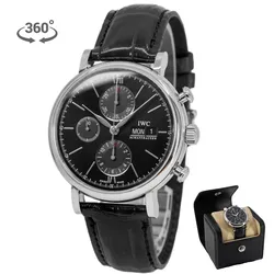 IWC Men's IW391029 Portofino Chrono Black Dial Watch