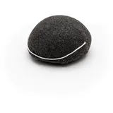 Intirilife Konjac Schwamm für Gesichtsreinigung Peeling alle Hauttypen in Schwarz | Gr.: onesize