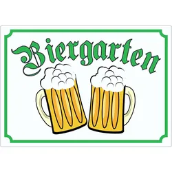 Biergarten Aufkleber A5 (148x210mm)