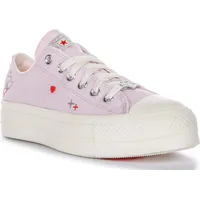 Converse Chuck Taylor All Star Lift Platform Y2K Heart Low Top Sneaker Lilla da Donna A09115C – 38 EU