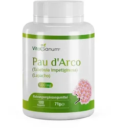 VitaSanum® Pau d'Arco (Tabebuia impetiginosa) 500 mg 100 Kapseln 100 St