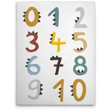 A.S. Création Leinwandbild Canvas Dinosaur Bunt, | Gr.: onesize