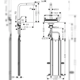 Hansgrohe Aquno Select M81 mattschwarz 73830670