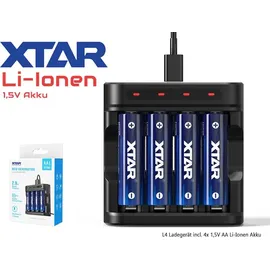 XTAR Ladegerät L4 AA 4 St.