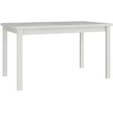MIRJAN24 Esstisch Alba II, Ausziehbarer mit Einlegeplatte, 80x140/180 cm weiß