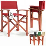 CASARIA Regiestuhl Gartenstuhl 54 x 46 x 87 cm rot 1