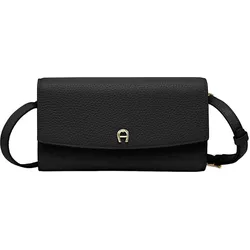 Aigner Portemonnaie Mit Schulterriemen Überschlagtasche, schwarz