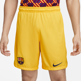 Nike FC Barcelona 2023/24 Stadium Fourth Nike Dri-FIT-Fußballshorts für Herren - Gelb, L