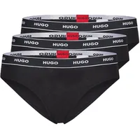 Hugo Slip, mit Label-Print im 3er-Pack, Black, M