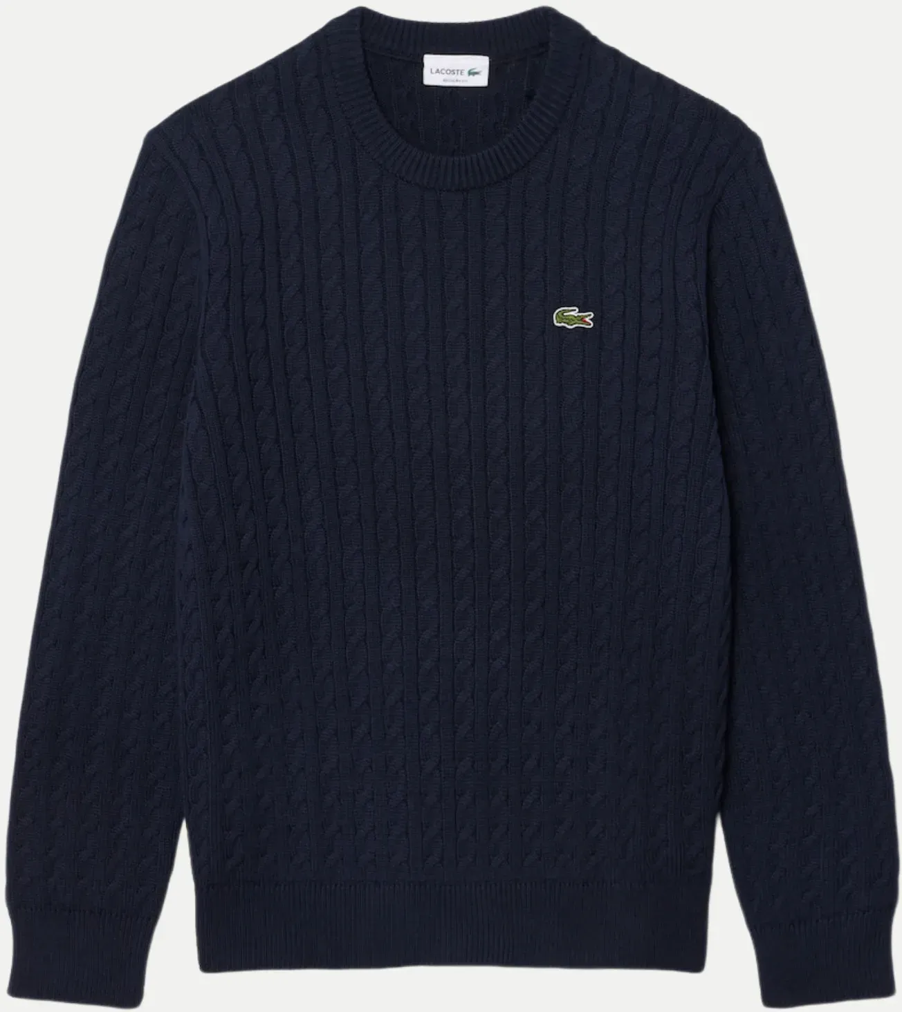 Pullover mit Zopfmuster Blau XXL