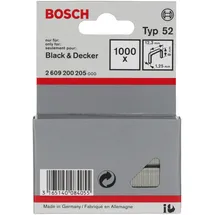 Bosch Flachdrahtklammer Typ 52 12,3 x 1,25 x 8 mm 1000 Stück
