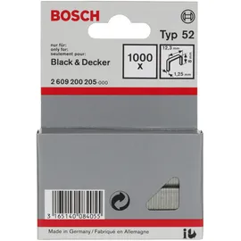 Bosch Flachdrahtklammer Typ 52 12,3 x 1,25 x 8 mm 1000 Stück