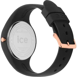 ICE-Watch Damen-Armbanduhr, analog, Quarz, mit Silikonarmband 024521, Schwartz