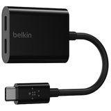 Belkin RockStar, USB-C Audio- und Ladeadapter, Schwarz