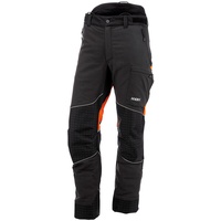 KOX Schnittschutzhose Performance Anthrazit/Orange - 110 schlank und groß