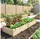 Outsunny Hochbeet 244 x 61,5 x 27 cm Beige