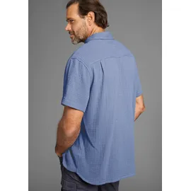 MAN'S WORLD Kurzarmhemd Blau 5XL