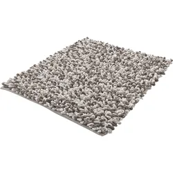 Badematte KLEINE WOLKE "Sling", beige (macadamia), H:20mm, Polyester, Baumwolle, Badematten, Badteppich, handgefertigt, 2 farbige Schlingenoptik
