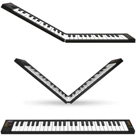 Carry-On von Blackstar FC-49 Klappbares USB Midi / Midi Over Bluetooth Controller Keyboard Eingebauter Arpeggiator, X/Y Pad,, Inklusive Cubase LE OEM & Cubase LE OEM IOS DAW Musiksoftware, grau