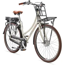 E-Bike RT540 28 Zoll 7-Gang Pedelec City Retro Elektrofahrrad Rücktrittbremse beige 28