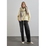 STREET ONE STREET ONE, Damen, Gr. onesize, beige (breezy beige meliert), Stoff, 100% Polyester, bedruckt, Modetücher Schal, mit Fransenkante