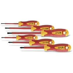 Elektriker VDE Schraubendreher-Set 6-teilig Schraubenzieher Kreuz Schlitz Högert
