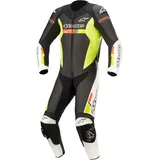 Alpinestars GP Force Chaser, Lederkombi 1tlg. - Schwarz/Weiß/Neon-Rot/Neon-Gelb - 48