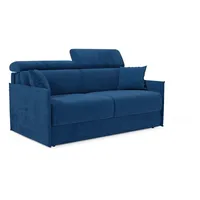 Miryam Schlafsofa Mit Matratze Mit Verstellbaren Kopfstützen Aus Weichem, Fleckenabweisendem Stoff T31 189 Cm Blau