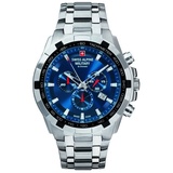 Swiss Alpine Military Herren Uhr Chrono 7043.9135SAM Edelstahl