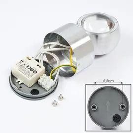 hofstein Arche »Arche« LED Außenwandlampe aus Metall/Glas in Anthrazit